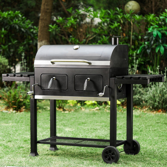 & William 34-inch BBQ Charcoal Grill Outdoor Portable Barbecue Grill